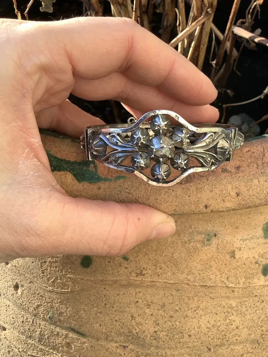 Bracelet Provençal Diamants Argent