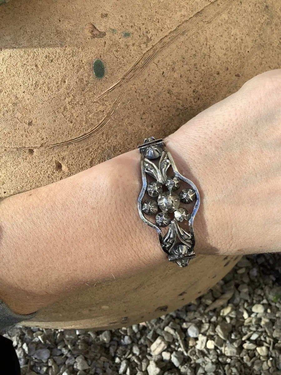 Bracelet Provençal Diamants Argent