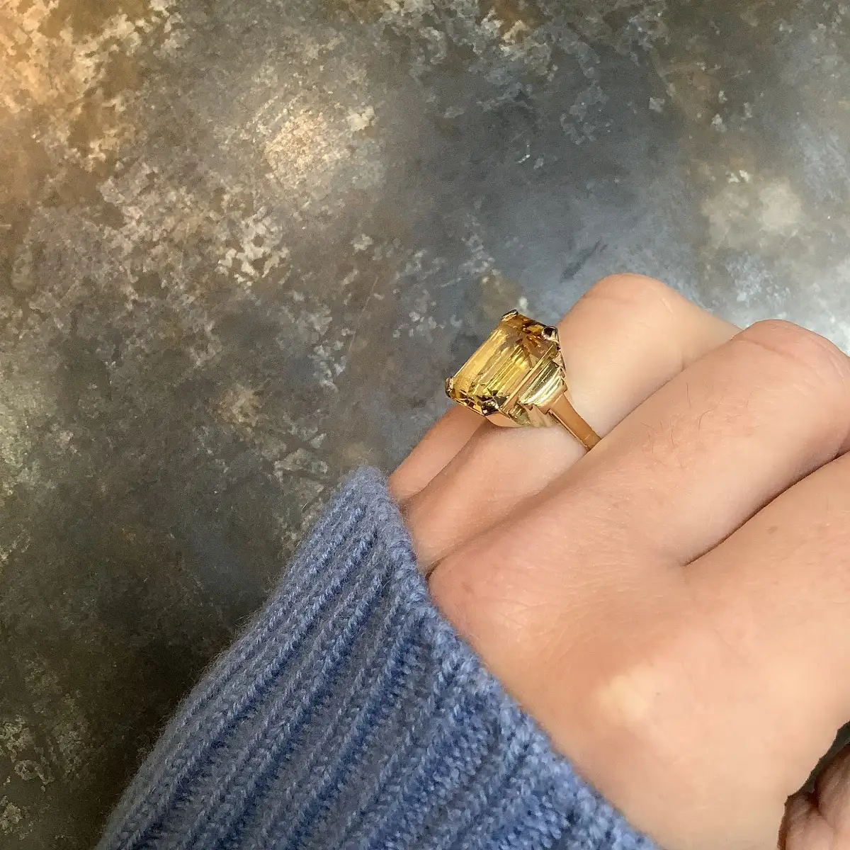 Bague citrine Or 18ct