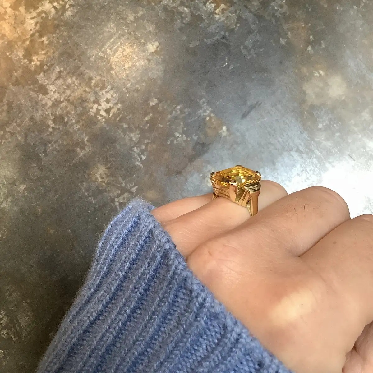 Bague citrine Or 18ct